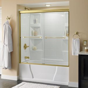 Bypass Sliding Shower Doors for Bathtub