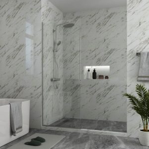 One Single Glass Shower Panel