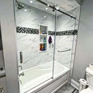 Frameless Sliding Shower Door for Bathtub - Serenity Style